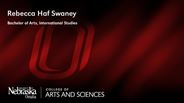 Rebecca Swaney - Rebecca Haf Swaney - Bachelor of Arts - International Studies