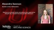 Alexandra Swanson - Alexandra Swanson - Bachelor of Arts - Mathematics