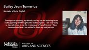 Bailey Tamerius - Bailey Jean Tamerius - Bachelor of Arts - English