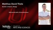 Matthew Thiele - Matthew David Thiele - Bachelor of Science - Biology