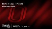 Samuel Tortorilla - Samuel Luigi Tortorilla - Bachelor of Arts - History