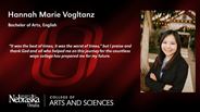 Hannah Vogltanz - Hannah Marie Vogltanz - Bachelor of Arts - English