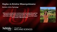 Haylee Wawrzynkiewicz - Haylee Jo Kristine Wawrzynkiewicz - Bachelor of Arts - Psychology