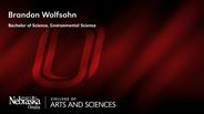 Brandon Wolfsohn - Brandon Wolfsohn - Bachelor of Science - Environmental Science