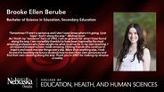 Brooke Berube - Brooke Ellen Berube - Bachelor of Science in Education - Secondary Education 
