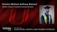 Kristian Bohnert - Kristian Michael Anthony Bohnert - Bachelor of Science in Education - Secondary Education 