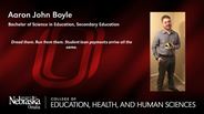 Aaron Boyle - Aaron John Boyle - Bachelor of Science in Education - Secondary Education 