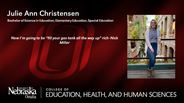 Julie Christensen - Julie Ann Christensen - Bachelor of Science in Education - Elementary Education, Special Education 