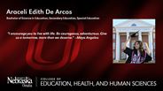 Araceli De Arcos - Araceli Edith De Arcos - Bachelor of Science in Education - Secondary Education, Special Education 