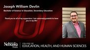 Joseph Devlin - Joseph William Devlin - Bachelor of Science in Education - Secondary Education 