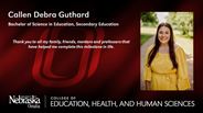 Callen Guthard - Callen Debra Guthard - Bachelor of Science in Education - Secondary Education 