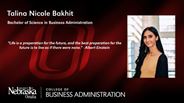 Talina Bakhit - Talina Nicole Bakhit - Bachelor of Science in Business Administration