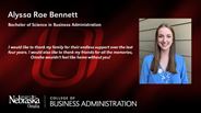 Alyssa Bennett - Alyssa Rae Bennett - Bachelor of Science in Business Administration