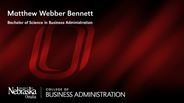 Matthew Bennett - Matthew Webber Bennett - Bachelor of Science in Business Administration