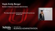 Vayle Berger - Vayle Emily Berger - Bachelor of Science in Business Administration