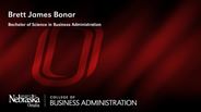 Brett Bonar - Brett James Bonar - Bachelor of Science in Business Administration
