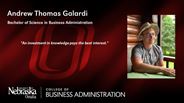 Andrew Galardi - Andrew Thomas Galardi - Bachelor of Science in Business Administration