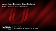 Jean Gnonlonfoun - Jean Eude Betrand Gnonlonfoun - Bachelor of Science in Business Administration