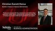 Christian Hanus - Christian Everett Hanus - Bachelor of Science in Business Administration