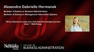 Alexandra Hermanek - Alexandra Gabrielle Hermanek - Bachelor of Science in Business Administration - Bachelor of Science in Management Information Systems