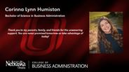 Corinna Humiston - Corinna Lynn Humiston - Bachelor of Science in Business Administration