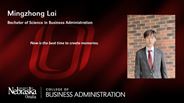 Mingzhong Lai - Mingzhong Lai - Bachelor of Science in Business Administration