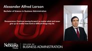 Alexander Larson - Alexander Alfred Larson - Bachelor of Science in Business Administration