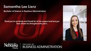 Samantha Lierz - Samantha Lee Lierz - Bachelor of Science in Business Administration