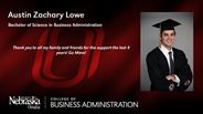Austin Lowe - Austin Zachary Lowe - Bachelor of Science in Business Administration