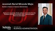 Jeremiah Neriel Mejia - Jeremiah Neriel Miranda Mejia - Bachelor of Science in Business Administration