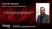 Jared Mejstrik - Jared W. Mejstrik - Bachelor of Science in Business Administration