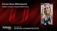 Emma Milenkovich - Emma Rose Milenkovich - Bachelor of Science in Business Administration
