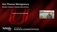 Aric Montgomery - Aric Thomas Montgomery - Bachelor of Science in Business Administration