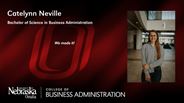Catelynn Neville - Catelynn Neville - Bachelor of Science in Business Administration