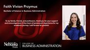 Faith Przymus - Faith Vivian Przymus - Bachelor of Science in Business Administration
