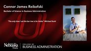 Connor Reikofski - Connor James Reikofski - Bachelor of Science in Business Administration