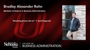 Bradley Rohn - Bradley Alexander Rohn - Bachelor of Science in Business Administration