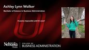 Ashley Walker - Ashley Lynn Walker - Bachelor of Science in Business Administration