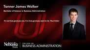 Tanner Walker - Tanner James Walker - Bachelor of Science in Business Administration