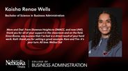 Kaisha Wells - Kaisha Renae Wells - Bachelor of Science in Business Administration