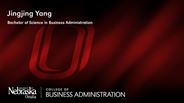 Jingjing Yang - Jingjing Yang - Bachelor of Science in Business Administration