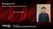 Guangrun Yu - Guangrun Yu - Bachelor of Science in Business Administration