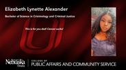 Elizabeth Alexander - Elizabeth Lynette Alexander - Bachelor of Science in Criminology and Criminal Justice