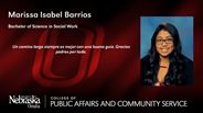 Marissa Barrios - Marissa Isabel Barrios - Bachelor of Science in Social Work