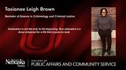 Tasianae Brown - Tasianae Leigh Brown - Bachelor of Science in Criminology and Criminal Justice
