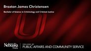 Braxton Christensen - Braxton James Christensen - Bachelor of Science in Criminology and Criminal Justice