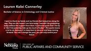 Lauren Connerley - Lauren Kalei Connerley - Bachelor of Science in Criminology and Criminal Justice