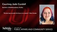 Courtney Cundall - Courtney Jade Cundall - Bachelor of Multidisciplinary Studies