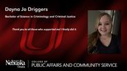 Dayna Driggers - Dayna Jo Driggers - Bachelor of Science in Criminology and Criminal Justice