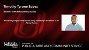 Timothy Eaves - Timothy Tyrone Eaves - Bachelor of Multidisciplinary Studies